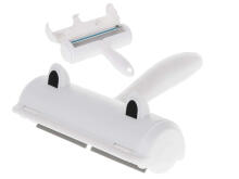 Ikonka Art.KX6263 White and blue coat cleaning brush