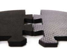 Ikonka Art.KX6268 Foam puzzles mat / playpen for children 36el. black-grey-ecru