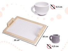 Bebe Basic Art.KX6279 Wooden coffee service set for 2 persons