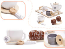 Bebe Basic Art.KX6279 Wooden coffee service set for 2 persons
