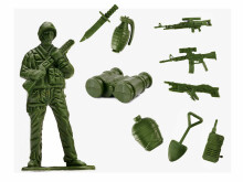 Ikonka Art.KX6188 Sõdurite sõjalise baasi figuuride komplekt 307el.