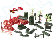 Ikonka Art.KX6188 Soldiers military base figures set 307el.