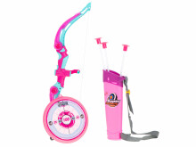Ikonka Art.KX6175 Bow with arrows and target set pink