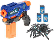 Ikonka Art.KX6148 Foam dart machine gun + magazine + 3 targets + 48 darts