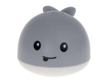 Ikonka Art.KX6119 Spouting whale LED bath toy grey