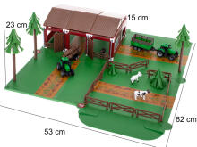 Ikonka Art.KX6027 Farm play pen animals tractor JASPERLAND