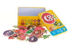 Ikonka Art.KX6019 Fruit/vegetable tin puzzle 25 puzzles