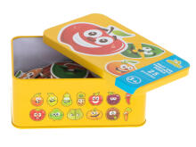 Ikonka Art.KX6019 Fruit/vegetable tin puzzle 25 puzzles