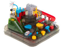 Ikonka Art.KX6013 Obstacle course interactive car park LED racing 3 vehicles
