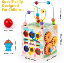 Ikonka Art.KX6005 Interactive educational cube for children HOLA
