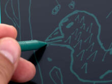 Ikonka Art.KX5981 Graphic tablet dinosaur drawing board 8.5
