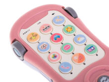 Ikonka Art.KX5980 Car phone star projector with music pink