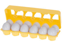 Ikonka Art.KX5965 Educational sorter puzzle match shapes fruit eggs 12pcs