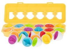 Ikonka Art.KX5965 Educational sorter puzzle match shapes fruit eggs 12pcs