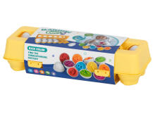 Ikonka Art.KX5964 Educational sorter puzzle match shapes numbers eggs 12pcs