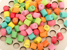 Ikonka Art.KX7857_1 Educational set multiplication table to 100 round