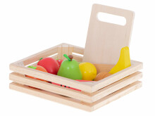 Ikonka Art.KX5955 Wooden fruit to cut with magnet in box + accessories