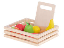 Ikonka Art.KX5955 Wooden fruit to cut with magnet in box + accessories