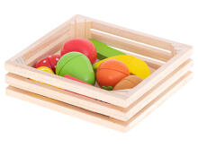 Ikonka Art.KX5955 Wooden fruit to cut with magnet in box + accessories