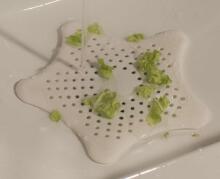 Ikonka Art.KX9952_2 Silicone strainer strainer for sink white sink