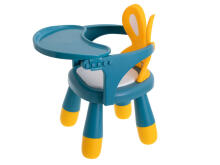 Ikonka Art.KX5846 Feeding and play table chair yellow and blue
