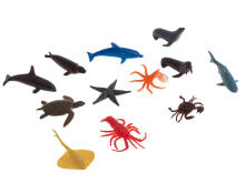 Ikonka Art.KX5844 Figures sea animals wild dinosaurs set mix 48pcs