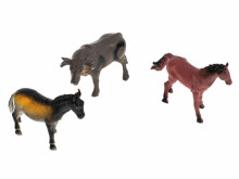 Ikonka Art.KX5842 Farm animals figurines set cow horse 12pcs