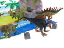 Ikonka Art.KX5840 Animal figures dinosaurs 7pcs + mat and accessories set