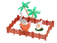 Ikonka Art.KX5838 Farm animal figures 14pcs + accessories