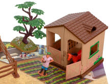 Ikonka Art.KX5837 Farmhouse with animals and machinery 49pc.