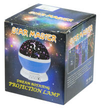 Ikonka Art.KX7814_1 Star projector night light 2in1 USB pink