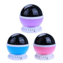 Ikonka Art.KX7814_1 Star projector night light 2in1 USB pink