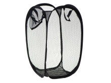 Ikonka Art.KX9139_1 Organiser basket laundry basket toys clothes folding black