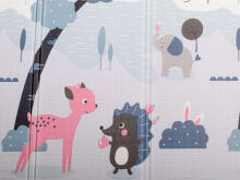 Ikonka Art.KX6528_2 Educational mat for children street/forest 177x158x0.8cm