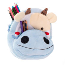 Ikonka Art.KX7428 Kindergarten backpack plush cow 24cm