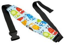 Ikonka Art.KX7850_3 Headband for car seat support owl blue