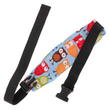 Ikonka Art.KX7850_3 Headband for car seat support owl blue
