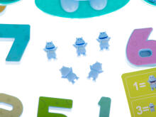 Ikonka Art.KX5937_2 Educational scales learning to count hippo mini