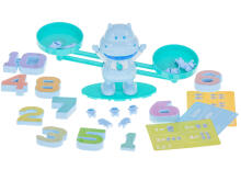 Ikonka Art.KX5937_2 Educational scales learning to count hippo mini