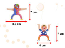 Ikonka Art.KX5972 Clown clown balancing tower arcade game 18el.
