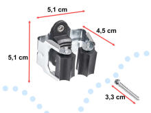 Ikonka Art.KX5869 Wall-mounted tool holder mop holder 1pc.