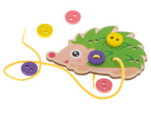 Ikonka Art.KX5697 Educational kit for learning to sew buttons hedgehog hedgehog
