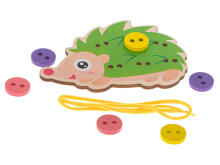 Ikonka Art.KX5697 Educational kit for learning to sew buttons hedgehog hedgehog