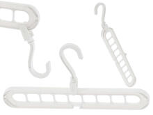 Ikonka Art.KX5695 Multi-functional wardrobe organiser hanger white