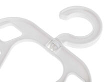 Ikonka Art.KX5694 Multi-functional wardrobe organiser hanger 9 holes white