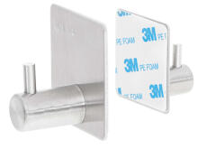 Ikonka Art.KX5687_1 Self-adhesive hook strong silver