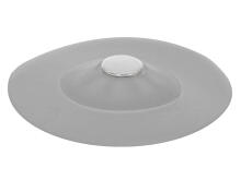 Ikonka Art.KX5686_1 Silicone strainer plug for sink, bath tub, wash basin grey