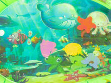 Ikonka Art.KX5678 Water inflatable sensory mat turtle green