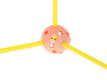 Ikonka Art.KX5668 Construction blocks tube straw base tent house 320el.