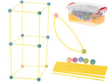 Ikonka Art.KX5668 Construction blocks tube straw base tent house 320el.